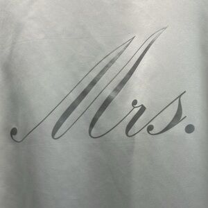 White Satin 'Mrs.' Robe